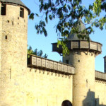 The ramparts of La Cite, the fortified citadel of Carcassone