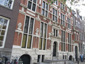 The Huis met de Hoofen at 123Keizersgracht, this facade dates to 1622