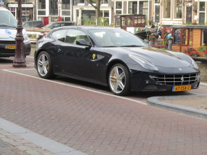 Would you park this car on the street across from the Anne Frankhuis?