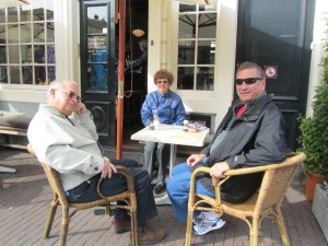 Shoe, Carol, and Mike at lunch