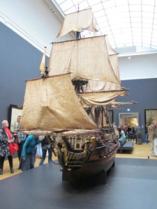 Model Sailing Ship at Rijksmuseum in Amsterman