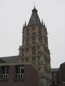 Clock tower on town hall