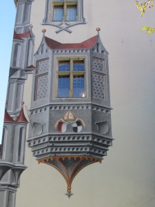 Faux painting on the High Palace in Fussen