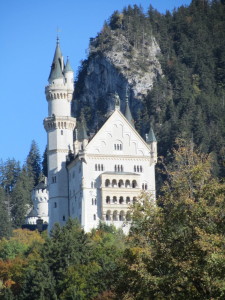 our first glimpse of the Neuschwanstein Castle