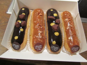 Eclairs from L'Eclair De Genie by Christophe Adam, an investment in our stomach!