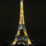 The Eiffel Tower doing it's thing on the hour!