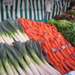 Vegetables properly displayed