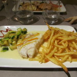 Cod fish with a citrus butter sauce an fries La Cordonnerie, Paris