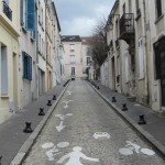 Small cobblestone street abound