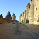 Carcassone, shot between the inner and outer walls
